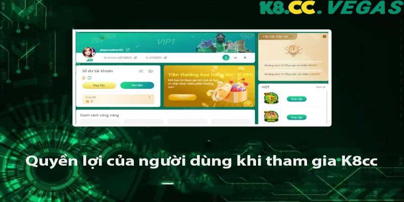 Lợi ích tuyệt vời của kinh nghiệm chơi tại K8cc